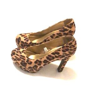 Mossimo leopard platform heels